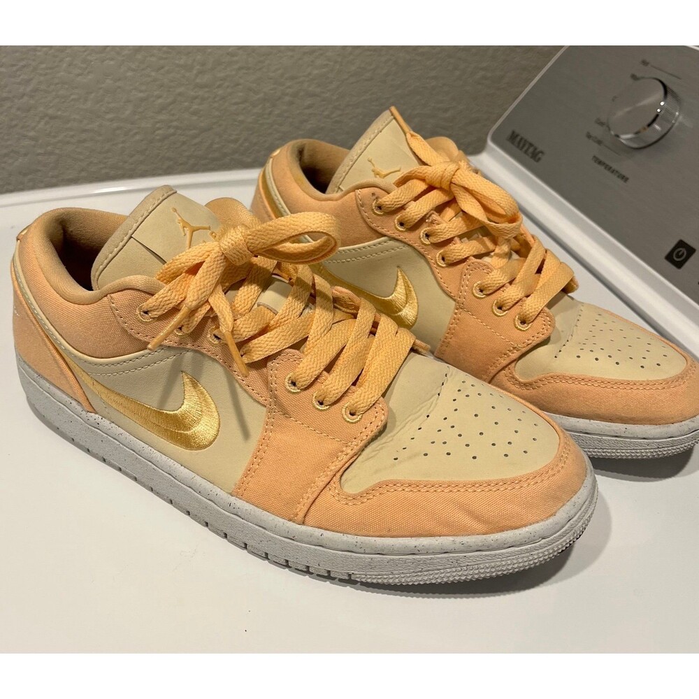 Nike Air Jordan 1 Low SE Women’s 9 Tan Gold Coconut Milk DV0426-200 No Box